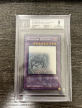 Load image into Gallery viewer, Yugioh Rainbow dragon chaos neos misprint beckett 9
