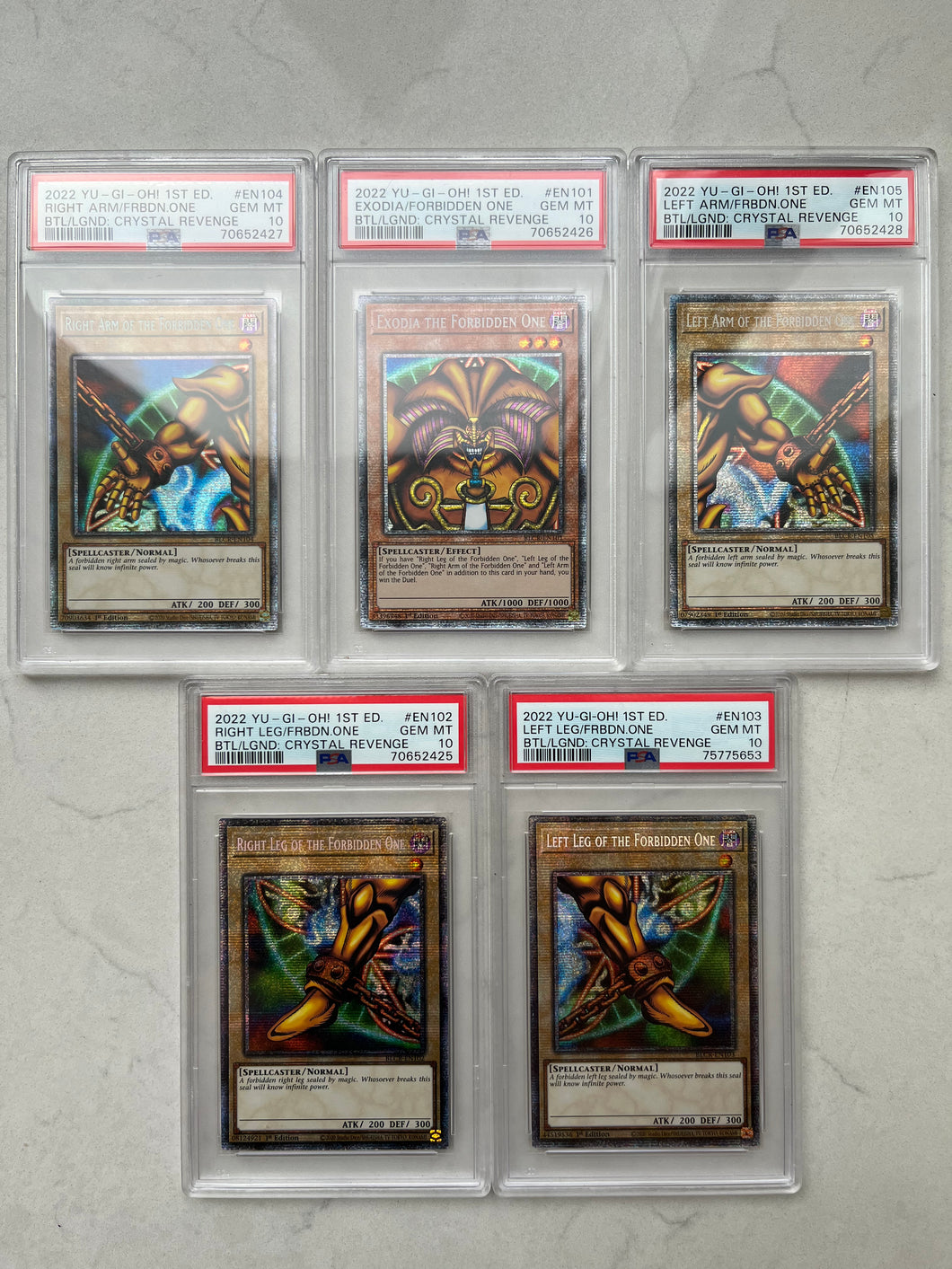 Exodia Starlight PSA 10 Set