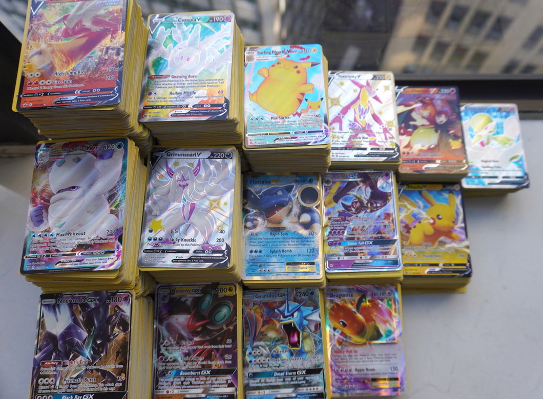 Pokemon 1000 Holographic Card Collection with EX GX V Vmax