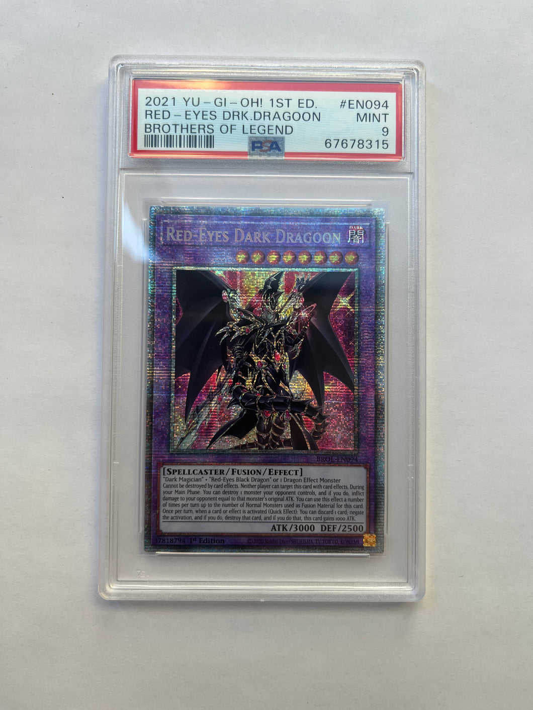 Red-Eyes Dark Dragoon Starlight PSA 9